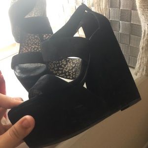 Jessica Simpson wedged heels with cut out detail